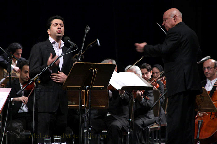محمد معتمدی، ارکستر ملی ایران به رهبری فرهاد فخرالدینی